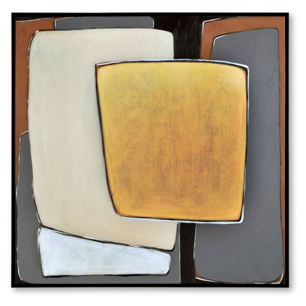 Signature DESIGN BY ASHLEY Actman 1 Piece Framed Abstract Art Print 48 in. x 48 in.