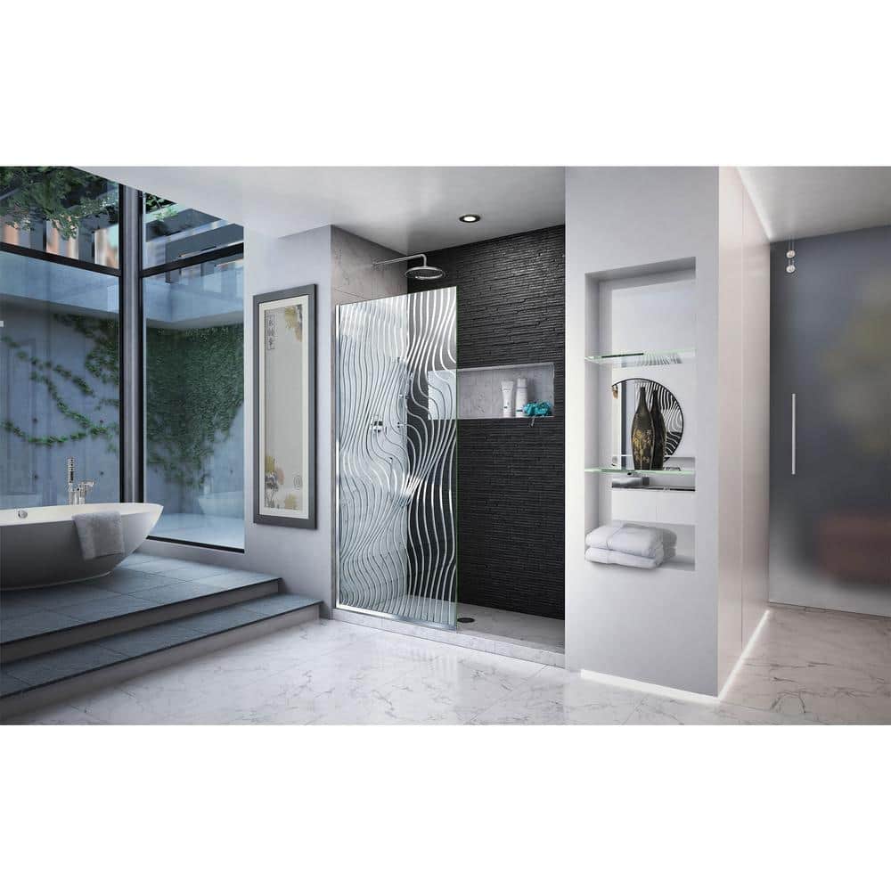 Platinum Linea 34" Frameless ClearMax Glass Shower Screen