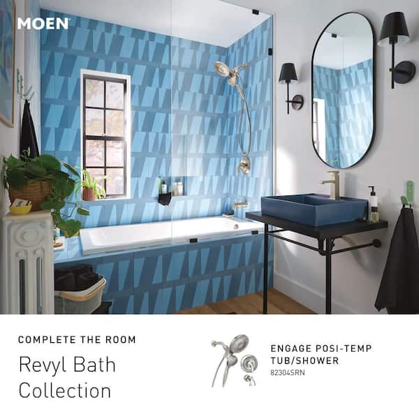 MOEN Revyl Single Hole Single Handle Bathroom Faucet in Spot