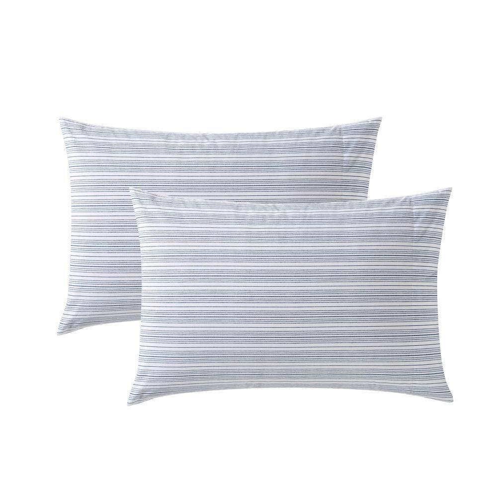 Gray Cotton Percale Standard Pillowcase Set