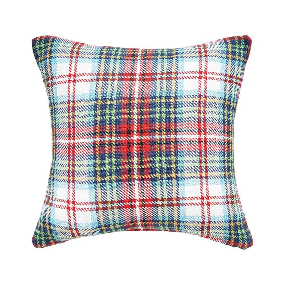 C&F Home Plaid Christmas Tree Applique Throw Pillow