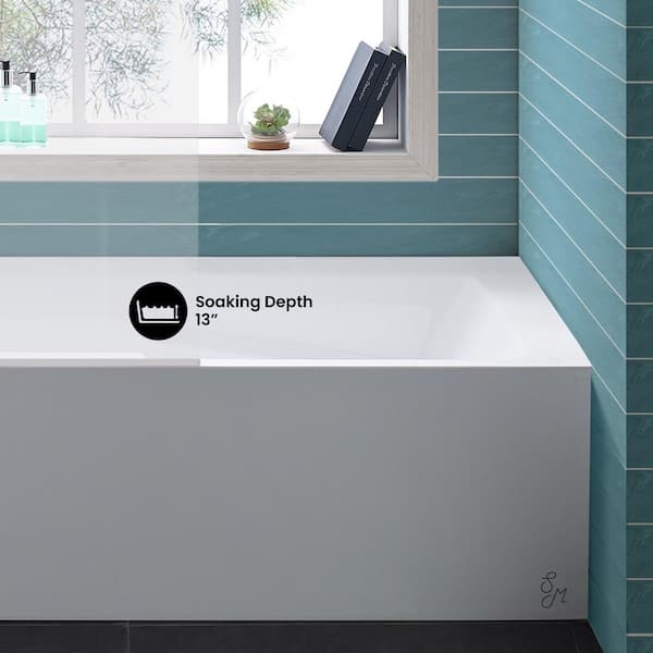 Swiss Madison Voltaire 60 in. x 30 in. Acrylic, Alcove, Integral