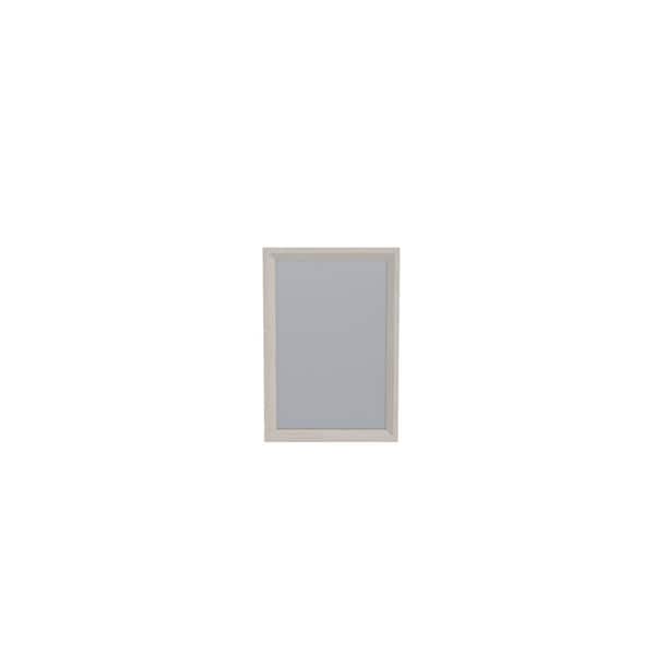 Home Decorators Collection Amber 22 in. W x 32 in. H Rectangular Framed Wall Hung Bathroom Vanity Mirror in Cerused Natural Oak