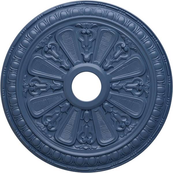 Ekena Millwork 1" x 23-1/2" x 23-1/2" Polyurethane Bristol Ceiling Medallion, Hand-Painted Americana
