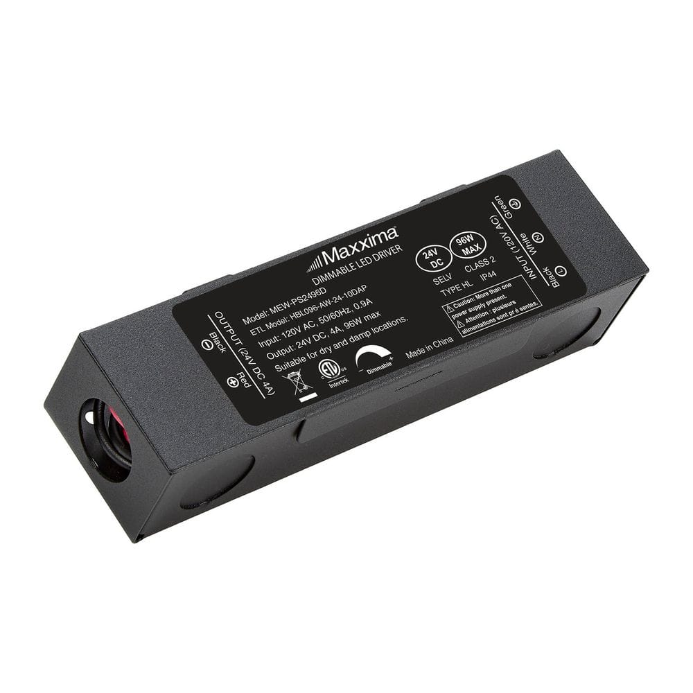 Maxxima 96W Power Supply 120 VAC to 24 VDC Transformer, Compatible