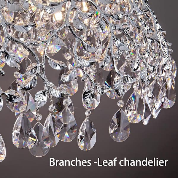 BuonappetitoCristaseya×LILLYDELSALONETEE TXCSLY 42 inch Crystal Fandelier Ceiling Fan with Light