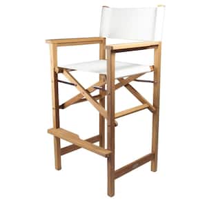 Teak Wood Outdoor Dining Chair in White