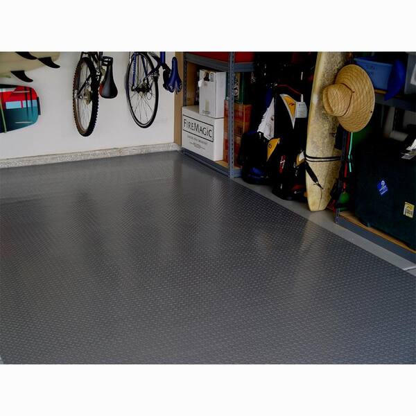Diamond Deck 5 ft. x 20 ft. Black Textured PVC Rollout Flooring Diamond Deck 5 ft. x 20 ft. Black Textured PVC Rollout Flooring