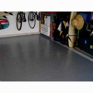5 ft. x 30 ft. Charcoal Textured PVC Rollout Flooring