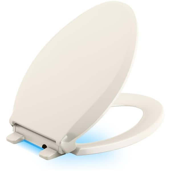 KOHLER Cachet LED Nightlight Elongated Quiet Closed Front Toilet Seat