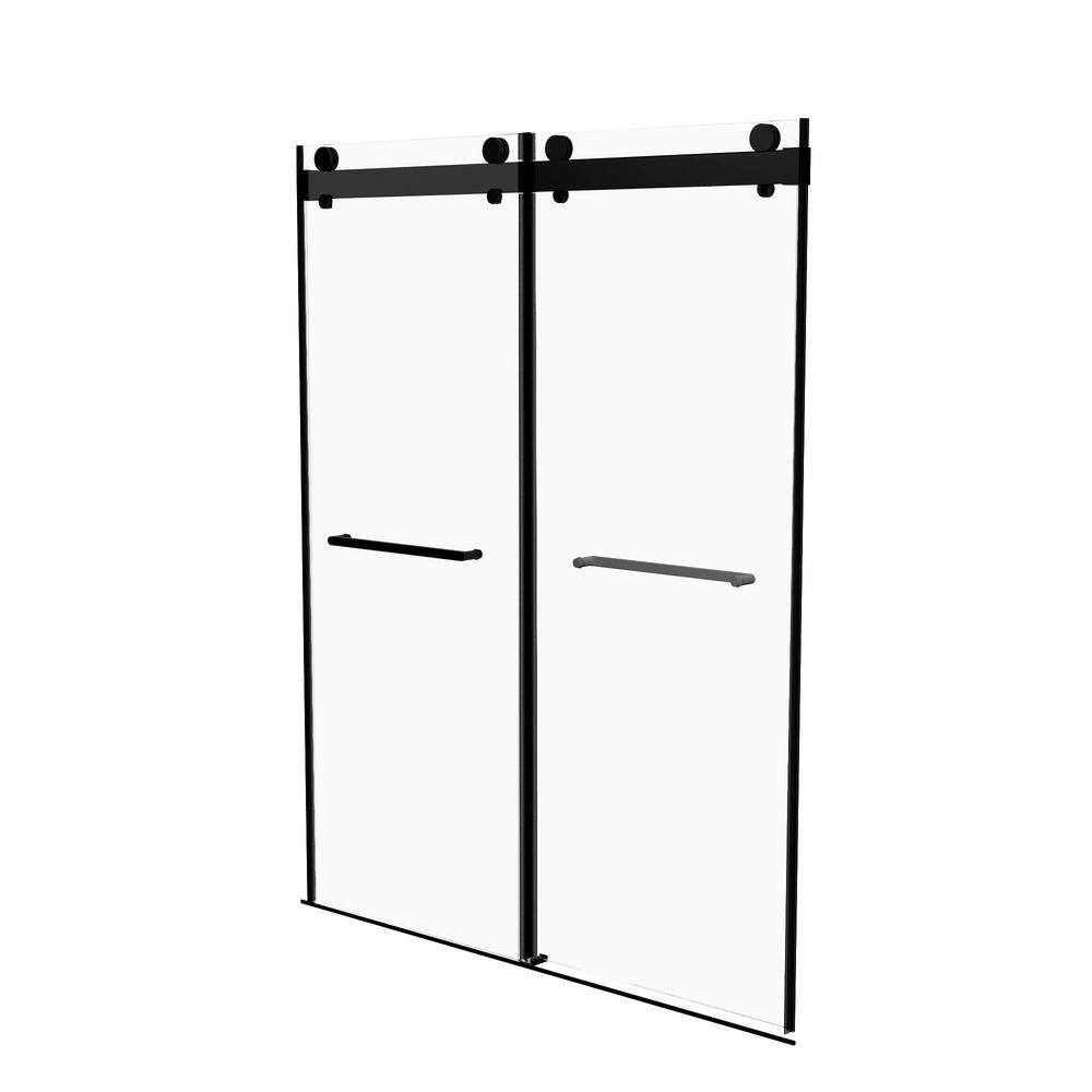 Zeafive 72 in.W x 79 in.H Frameless Shower Door SoftClose Double