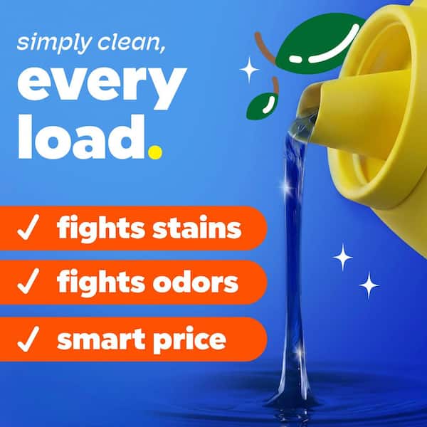 Simply All in 1 Daybreak Fresh Scent Liquid Laundry Detergent, 85-Loads, 107 fl. oz.