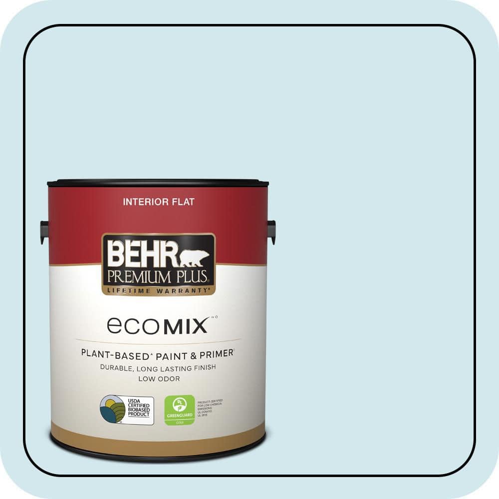 1 gal. #520E-1 Coastal Mist Flat EcoMix Plant-Based Interior Paint & Primer price history on PriceWatchPro