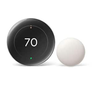 Nest Learning Thermostat (4th Gen) with Nest Temperature Sensor (2nd Gen) - Polished Silver