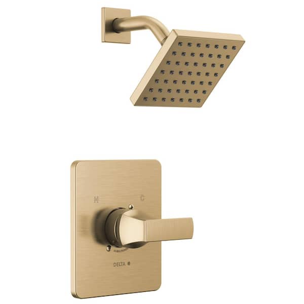 Delta Velum 1-Handle Wall Mount Shower Trim Kit in Champagne Bronze (Valve Not Included)