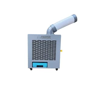 9000 BTU Outdoor Air Conditioner with 3-in-1 Heater/Cooler/Fan w/Wheels in Silver