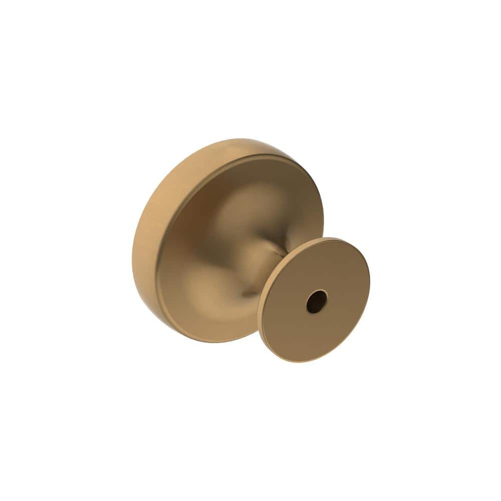 Amerock Champagne Bronze Round Cabinet Knob with Mounting Hardware