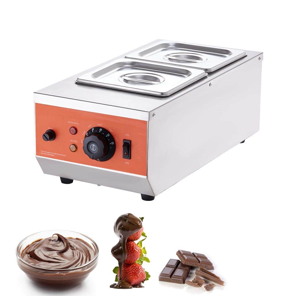 9lbs 2-Tank Chocolate Tempering MachineTEMP Control 86~185ºF 800W Stainless Steel Commercial Chocolate/Milk/Cream Silver price history on PriceWatchPro