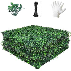 12- Pieces Artificial Grass Wall Panels 20 in. x 20 in. Boxwood Panels Topiary Boxwood Hedge Wall Backdrop Grass Wall