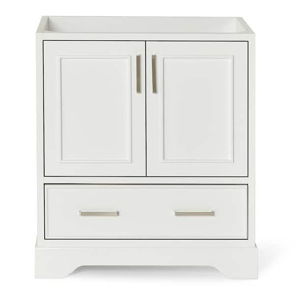 ARIEL Stafford 30 in. W x 21.5 in. D x 34.5 in. H Bath Vanity Cabinet without Top in White