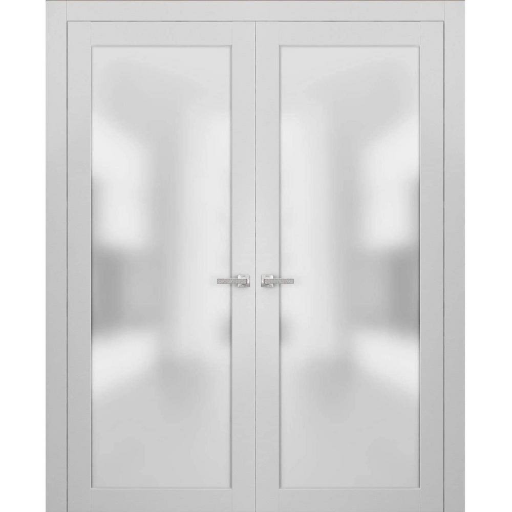 72 in. x 84 in. 2 Panel White Finished Solid Wood Sliding Door with Hardware price history on PriceWatchPro