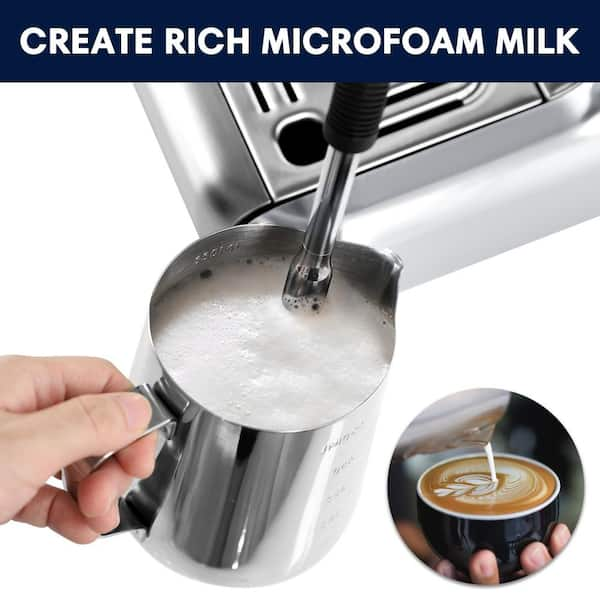 All-In-One Espresso Maker with Milk Steamer