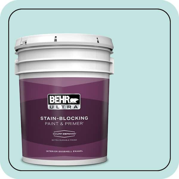 BEHR ULTRA 5 gal. #510C-2 Windwood Spring Extra Durable Eggshell Enamel Interior Paint & Primer