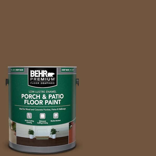 BEHR PREMIUM 1 gal. #PPU4-20 Ancient Root Low-Lustre Enamel Interior/Exterior Porch and Patio Floor Paint