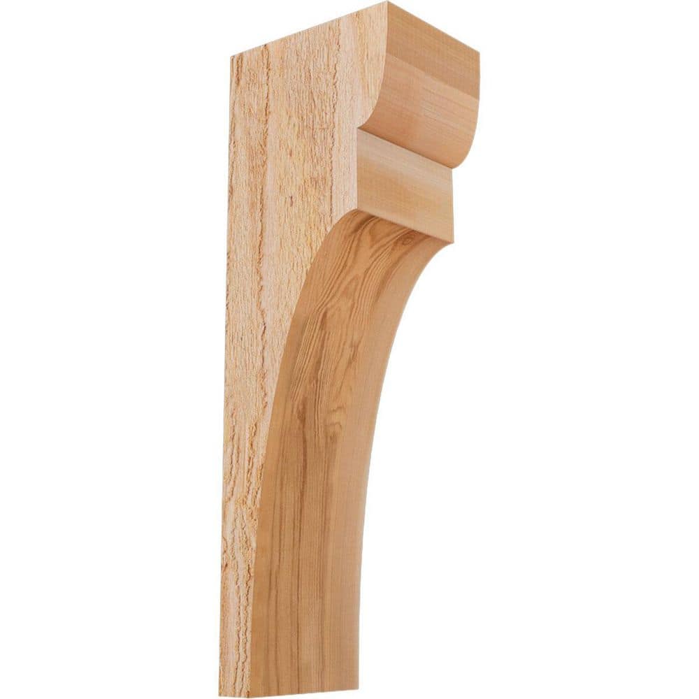 6 in. x 8 in. x 24 in. Western Red Cedar Yorktown Rough Sawn Corbel price history on PriceWatchPro