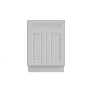 24 in. W x 21 in. D x 34.5 in. H Ready to Assemble Bath Vanity Cabinet without Top in Raised Panel Dove
