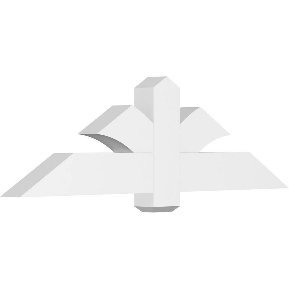 60 in. W x 17 1/2 in. H x 4 in. D x 6 in. F, 7/12 Pitch, Redmond Signature Urethane Gable Bracket, Primed Tan price history on PriceWatchPro