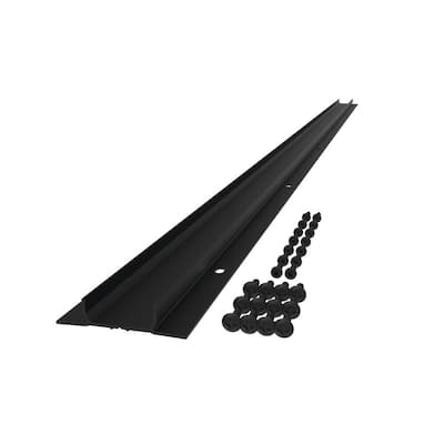 VersaRail Classic 6 ft. Matte Black Aluminum Rail Deck Board Adapter