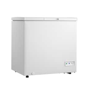 5 cu. ft. Manual Defrost Chest Freezer in White with Removable Storage Basket Deep Freezer