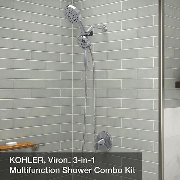 Kohler 3-in-1 Multifunction deals Shower Combo Kit - Chrome