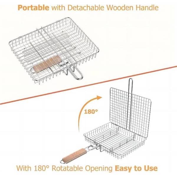 Stainless Steel Barbecue Baskets Food-grade Non-toxic Materials Fryer Basket