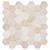 Latte Hexagon Marble Honeycomb Mosaic Tile Sheet