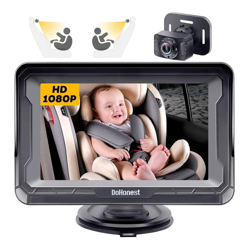 1080P HD Rear Carseat Camera, Baby Car Camera for Backseat with Crystal Nig