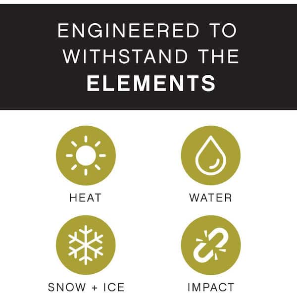 HINKLEY - Lumacore 3000K Adjustable Lumen Black Hardwired LED Outdoor Spotlight with Variable Wattage