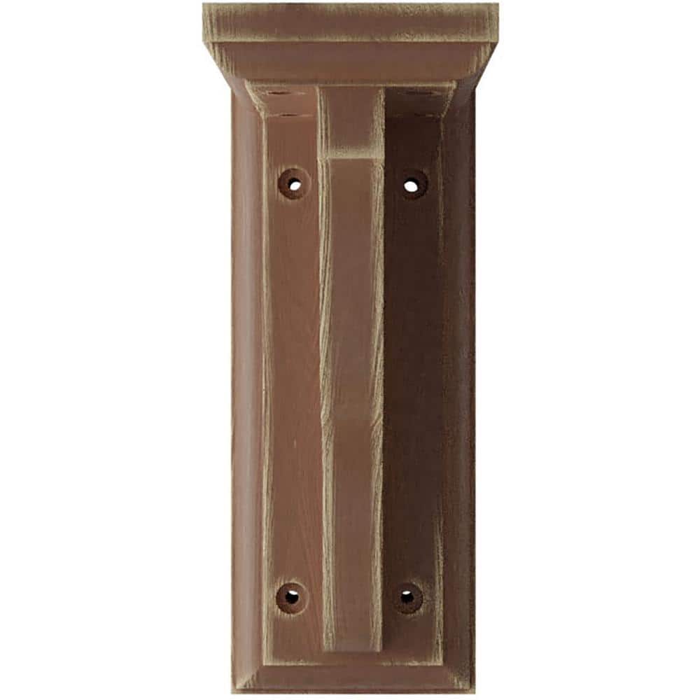 Weathered Brown Solid Wood Vintage Decor Corbel Bracket