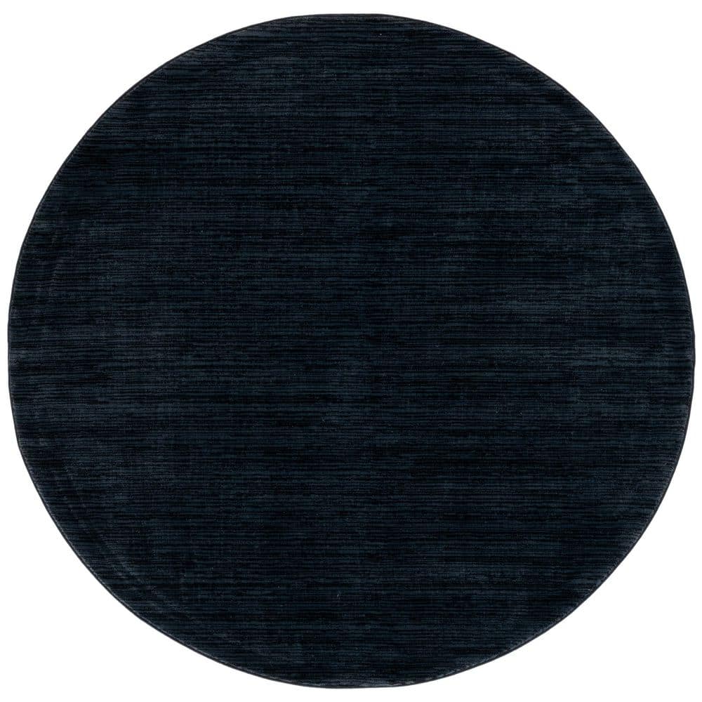 Vision Black 4 ft. x 4 ft. Solid Marle Round Area Rug price history on PriceWatchPro