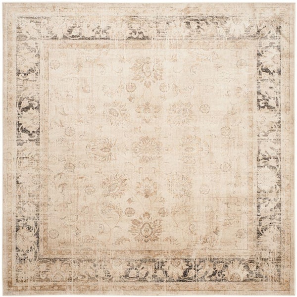 SAFAVIEH Vintage Stone 6 ft. x 6 ft. Square Border Area Rug