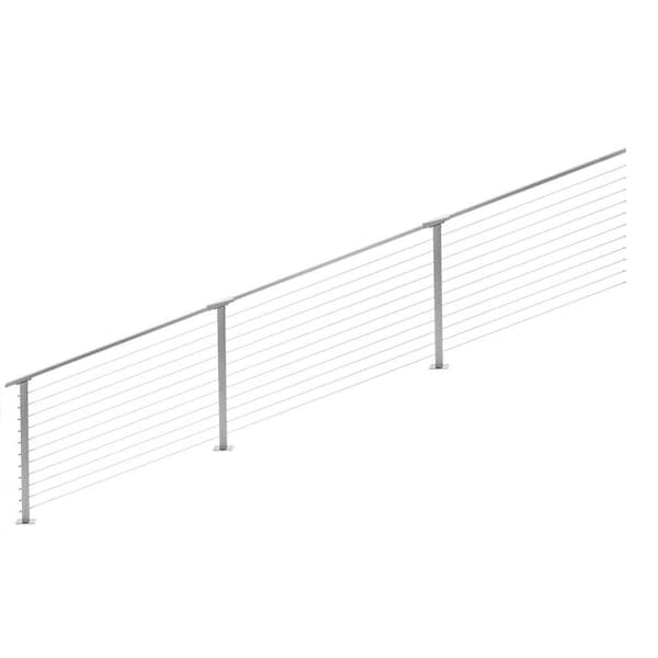 24 ft. Stair Cable Railing, Grey