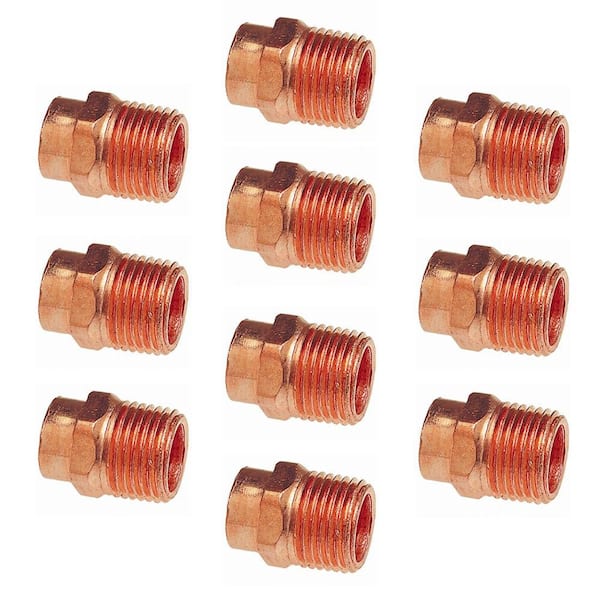 Everbilt 3/4 in. Copper Cup x MPT Adapter (10-Pack)