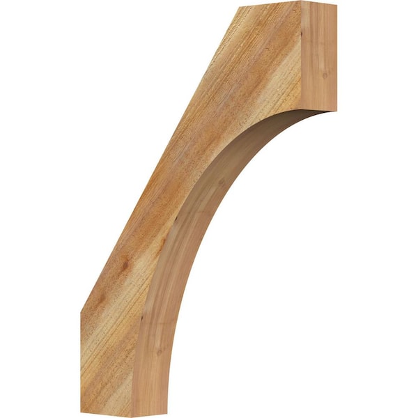 Ekena Millwork 4"W x 22"D x 30"H Westlake Rough Sawn Knee Brace, Western Red Cedar
