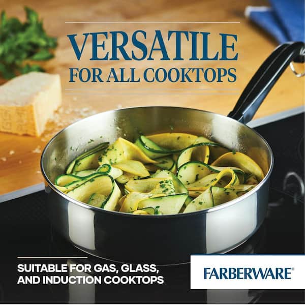Farberware Classic Series Stainless Steel Covered Saute Pan