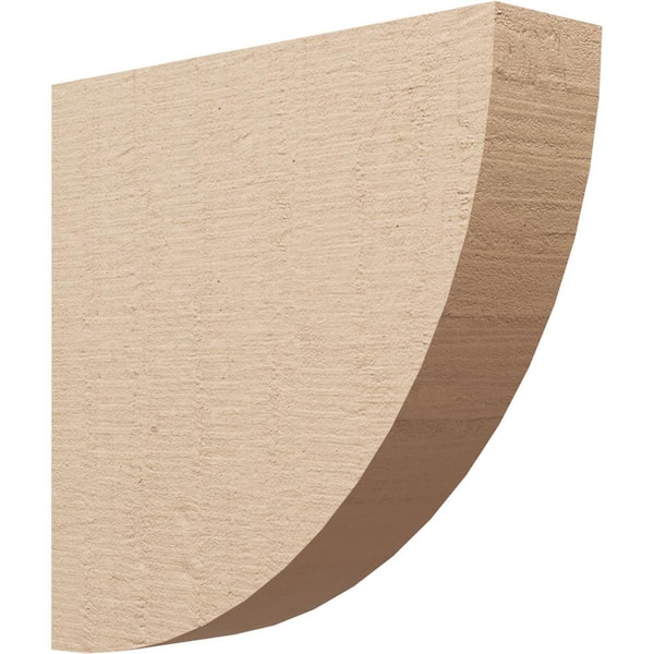 Ekena Millwork 5 in. x 20 in. x 20 in. Thin Durham Rough Cedar Woodgrain TimberThane Corbel, Primed Tan
