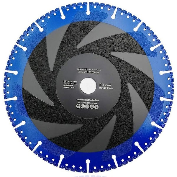 KIWDZFU Metal Cutting Diamond Blade 9 in. All Purpose Cut Off Wheel for Rebar Stainless Steel and Sheet Metal