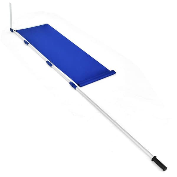 WELLFOR 243.6 in. Aluminum Handle Roof Snow Rake Removal Tool