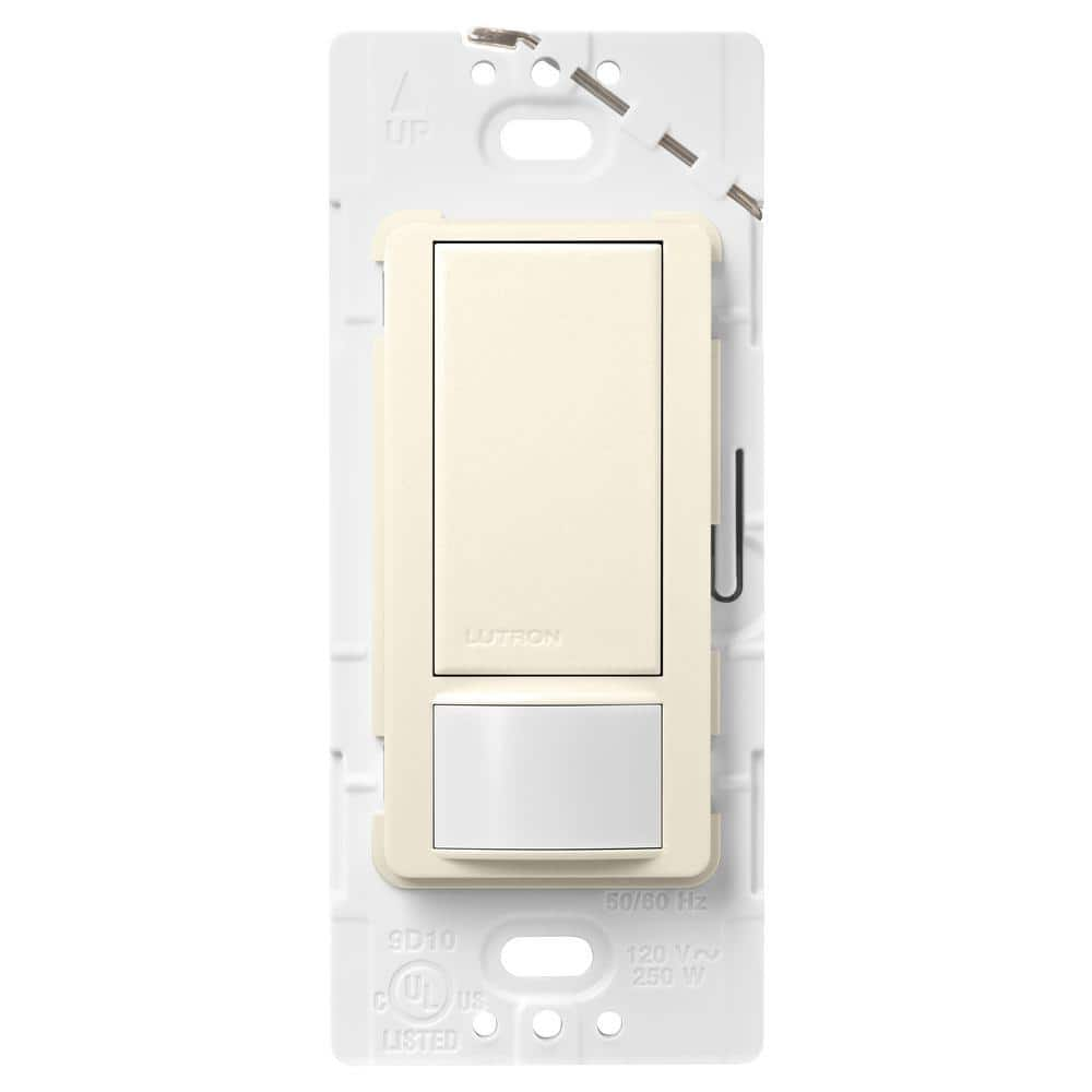 Lutron Maestro Motion Sensor Switch, 2 Amp/Single-Pole, Biscuit (MS-OPS2-BI)