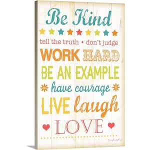 "Be Kind" by Jennifer Pugh Canvas Wall Art